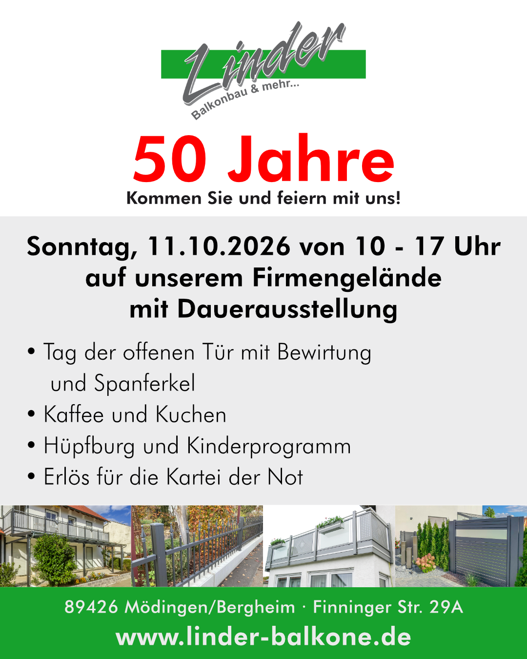 50 Jahre Linder - Tag der offenen Tür am 11.10.2026
