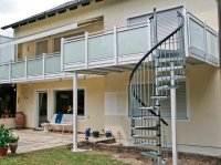 Balkonanbau mit Wendeltreppe
