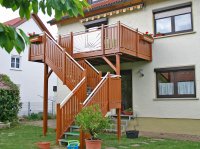 Balkonanbau mit Treppe