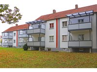 Balkon Trespaverkleidung Ueberdachung Seitenwaende Acrylglas