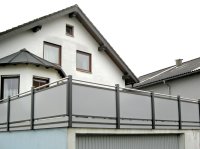 Alu Liba Balkon mit geschlossenen Blechen