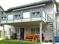Alu-Liba Glas Lochblech Kombination mit Zwischenstäben