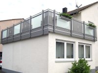 Alu-Liba Glas Lochblech mit Zwischenstäben