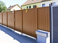 Sichtschutzzaun mit Tür