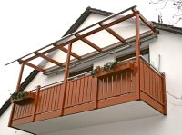 Alu Liba Balkon mit Ueberdachung
