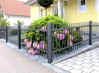 Alustabzaun mit Rundkappen